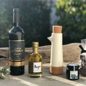 GIFT BOX DIAMOND WINE & OLIVE CRUET