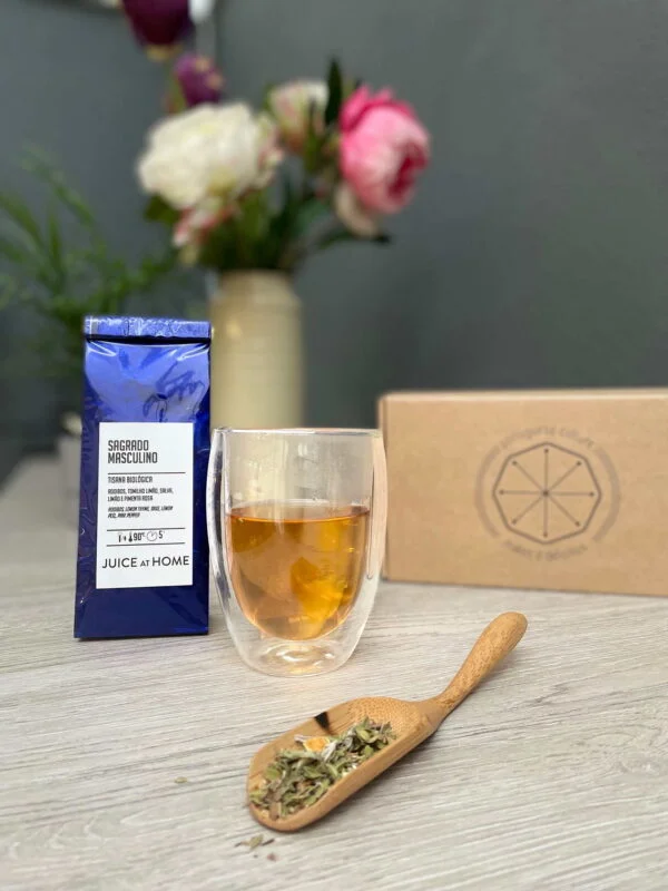 Despensa Saudável e Gourmet Tisana Biológica Sagrado Masculino . Blend exclusivo . Juice at Home